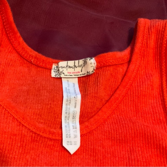 NWT Intimately Free People Tank Orange/Red Size L - Picture 4 of 4